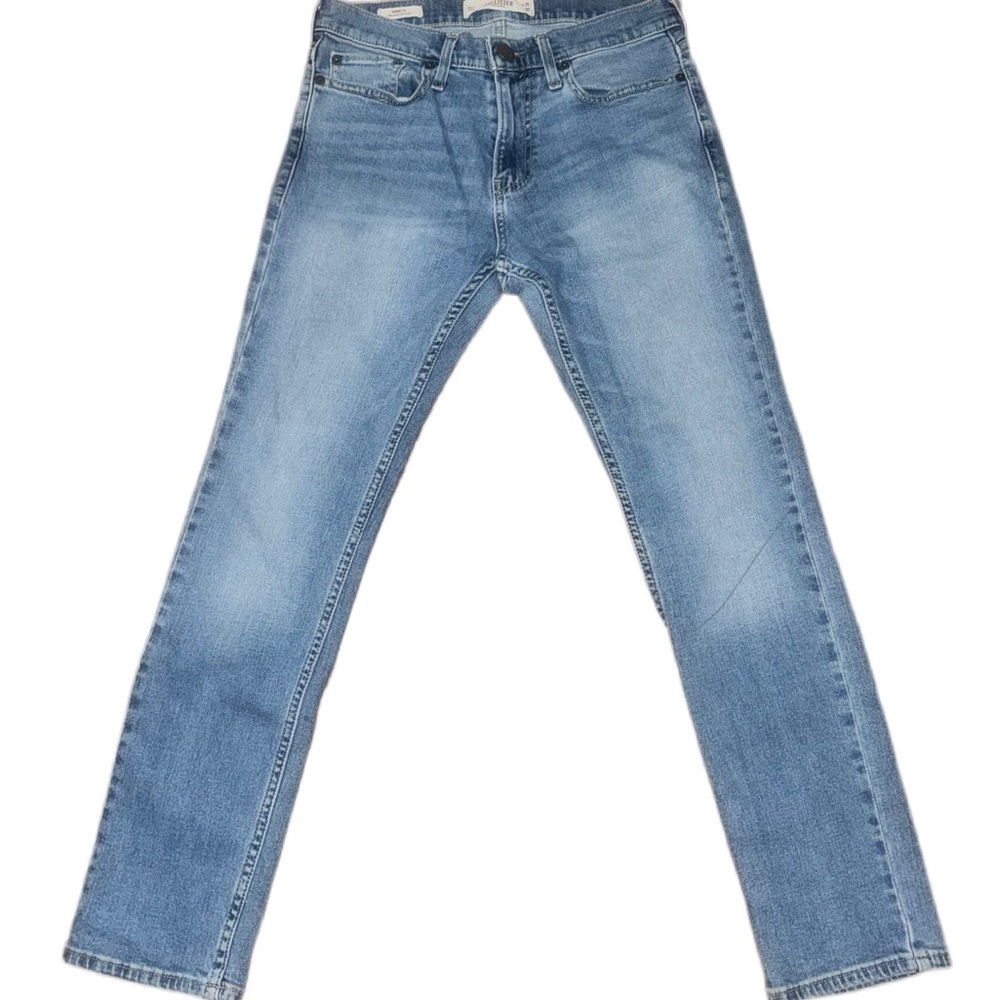 Hollister Light Blue Straight Leg Jeans skinny fit